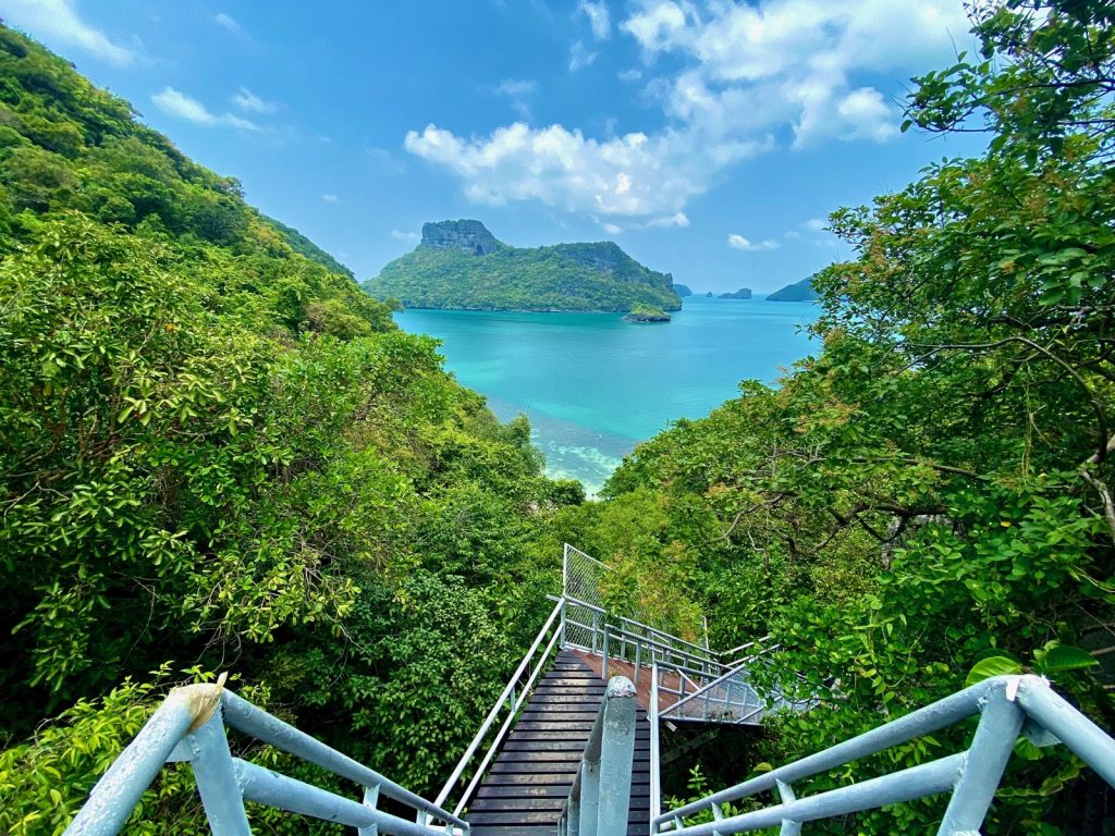 安通国家海洋公园观景台步道和台阶