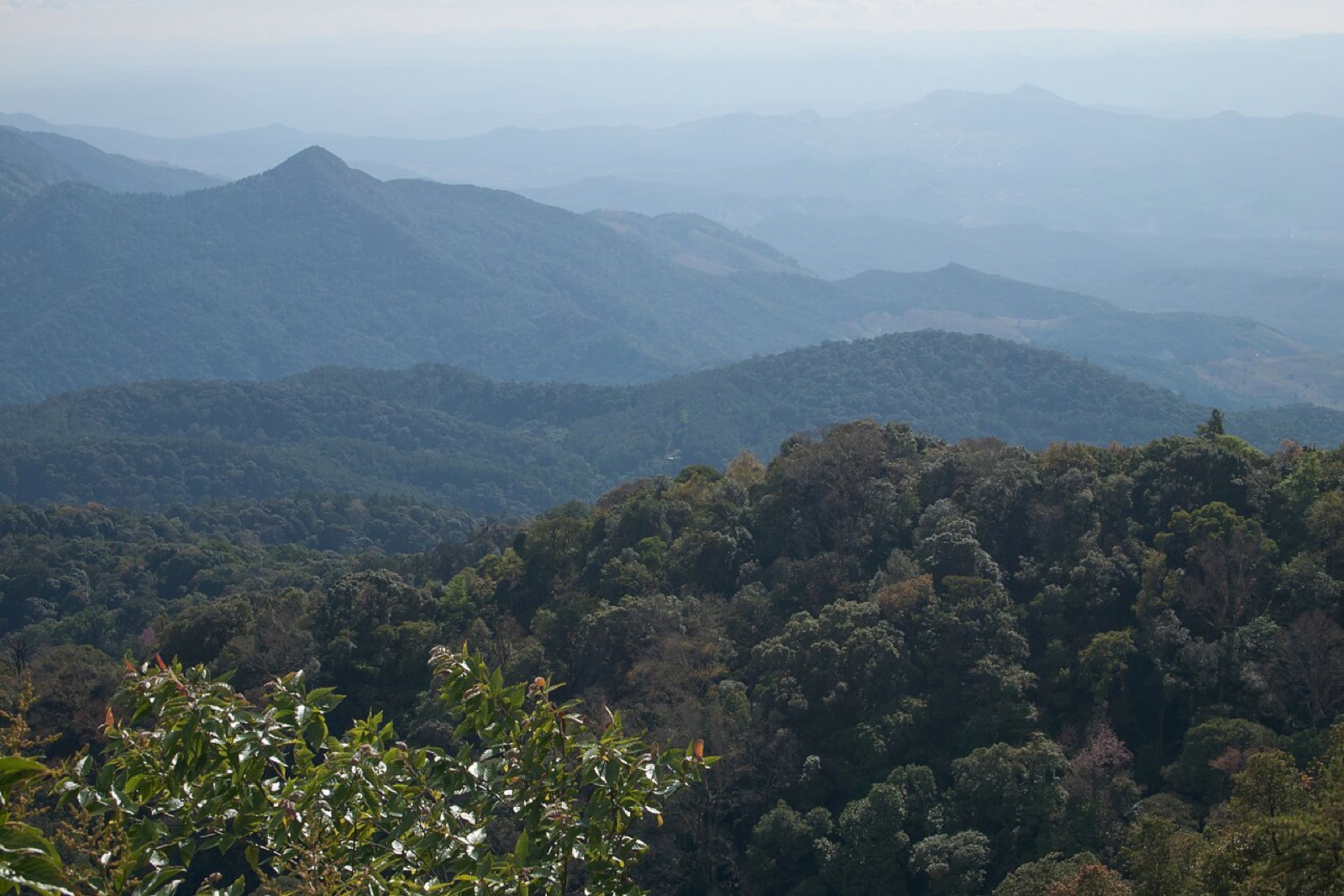 清迈茵他侬国家公园山景视野