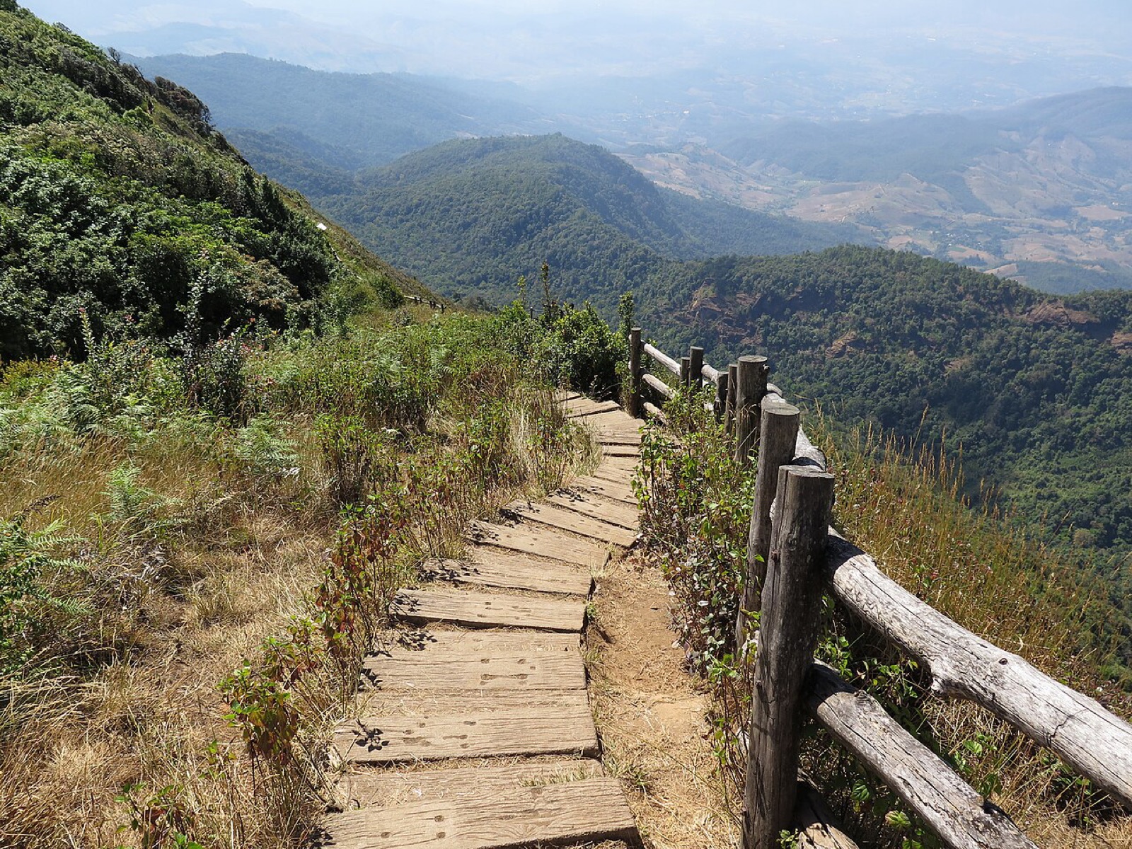 清迈茵他侬 Kew Mae Pan Nature Trail 步道台阶