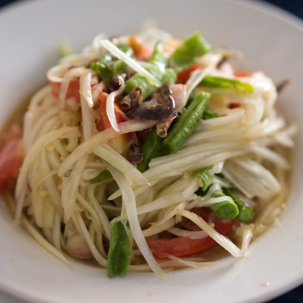 Som Tam Pu 蟹版青木瓜沙拉，风味更重