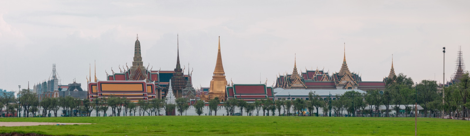 曼谷大皇宫内 Wat Phra Kaew 玉佛寺全景