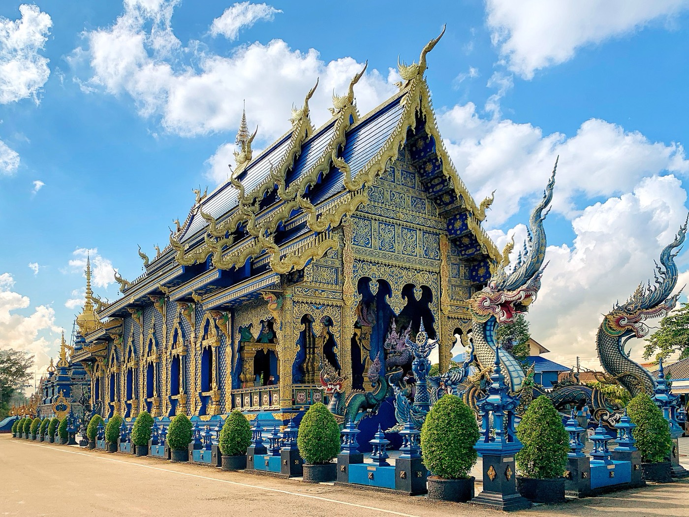 清莱蓝庙 Wat Rong Suea Ten Blue Temple Chiang Rai 图 1