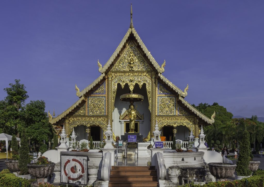 清迈古城 Wat Phra Singh 帕辛寺院落