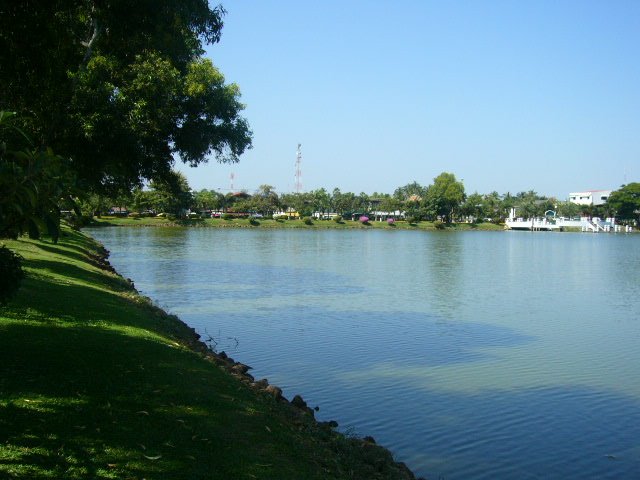 色军农汉湖岸边景观